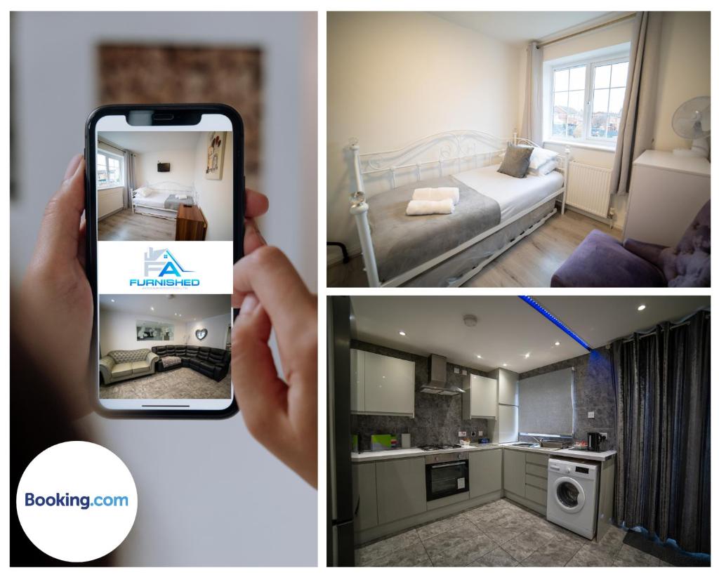 Burlington House at Furnished Accommodation Liverpool - Free Parking - Garden