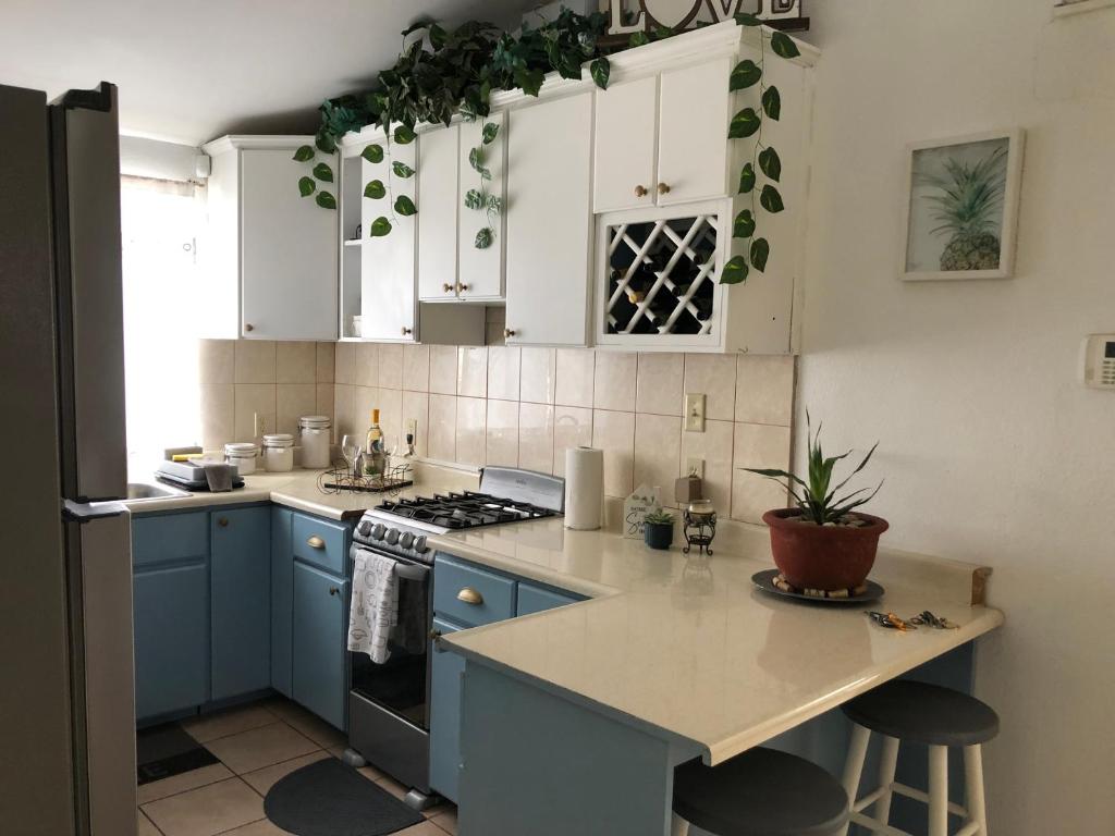 Cozy blue house