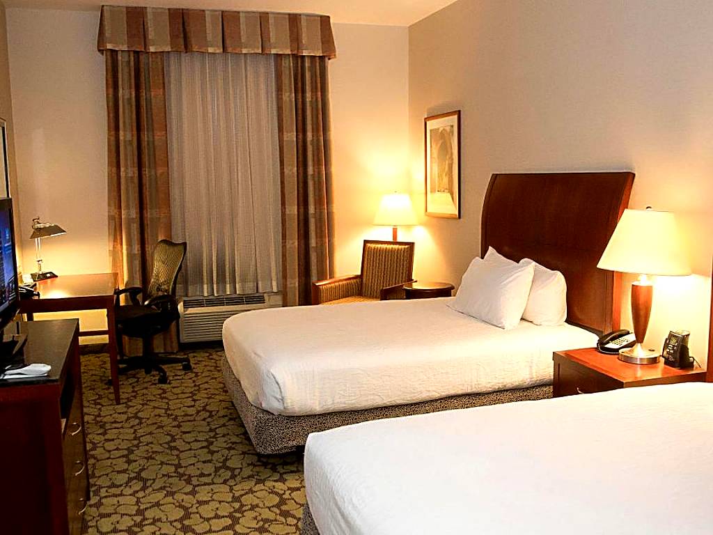 Hilton Garden Inn Colorado Springs Airport: Queen Room with Two Queen Beds - Disability Access Roll in Shower