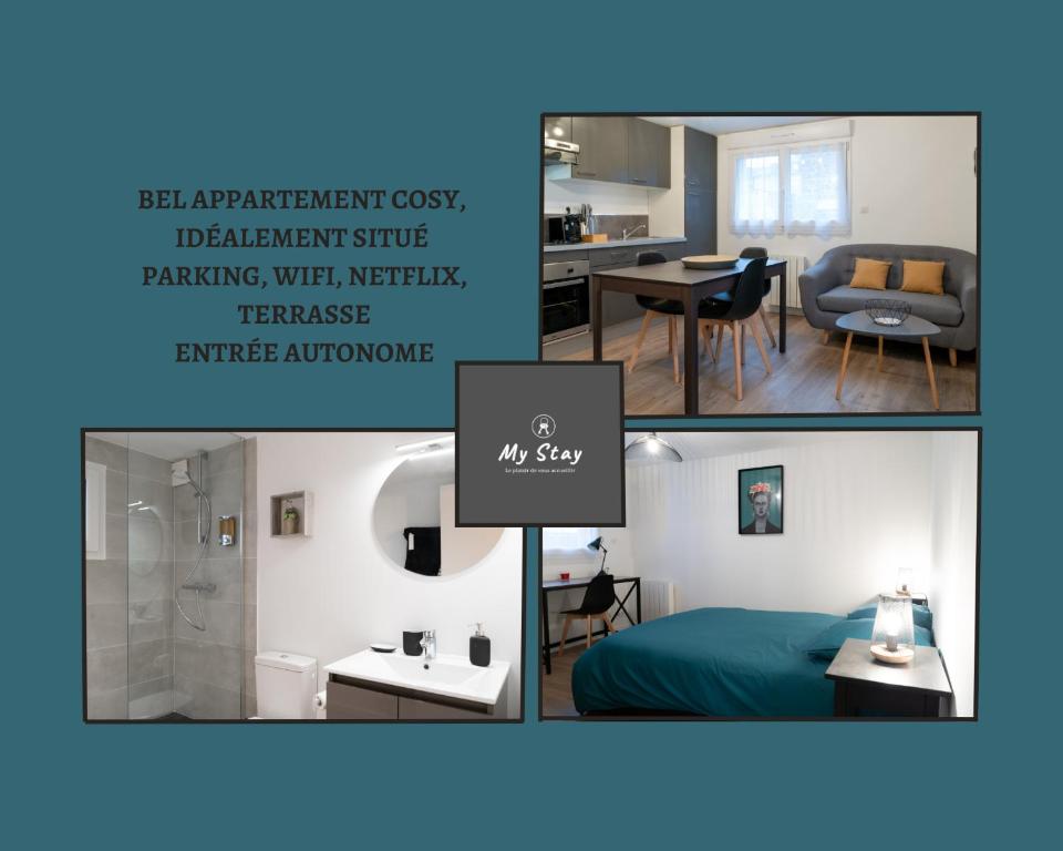 Bel appartement idéalement placé Saint-Brieuc, wifi, parking gratuit