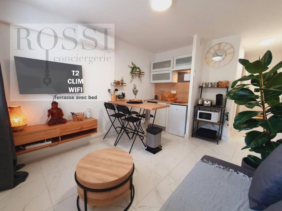 T2 Magellan Centre-ville - Clim Wifi Terrasse - ROSSIconciergerie - Linge inclus