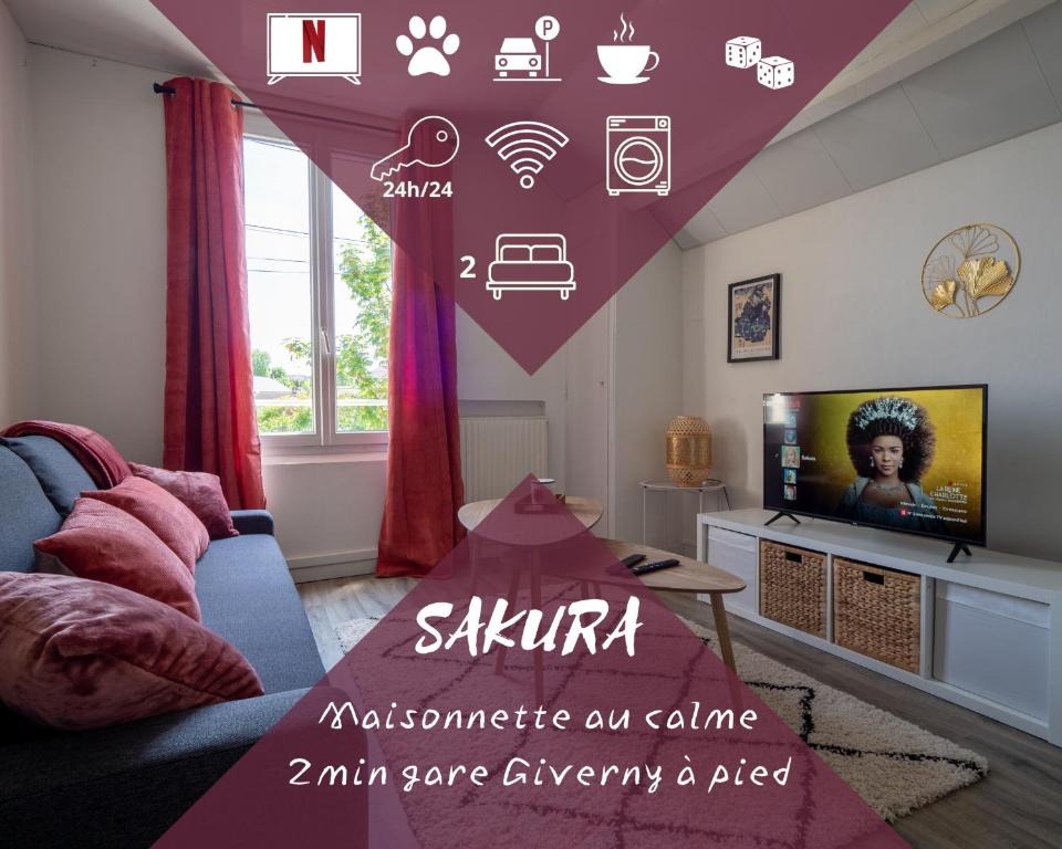 Sakura -maisonnette gare Giverny