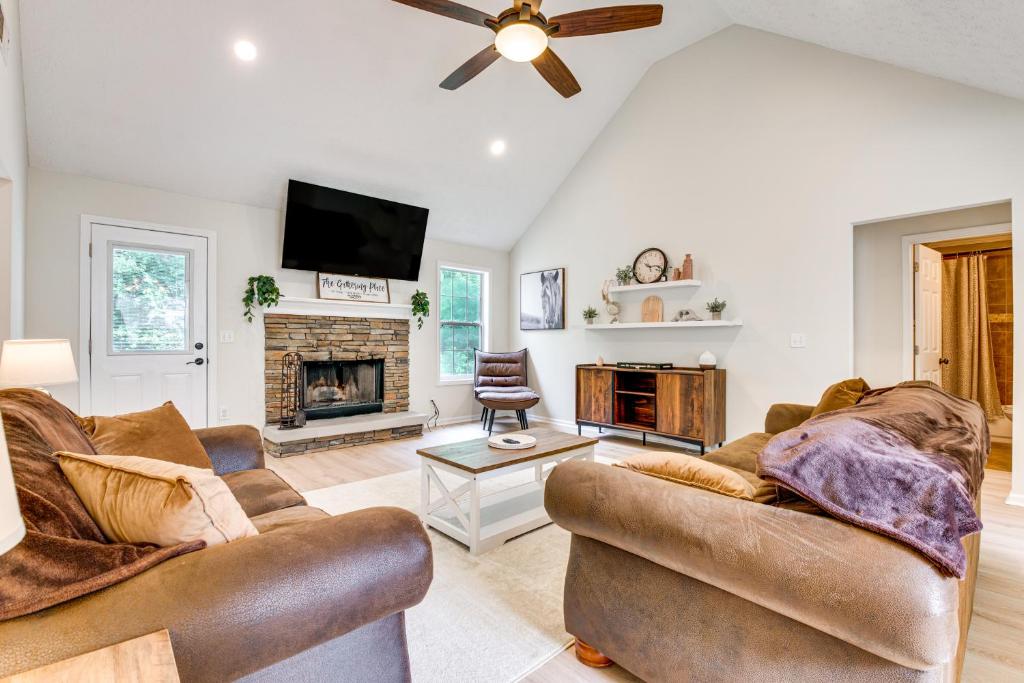 Spacious Dacula Home with Game Room and Peaceful Deck!
